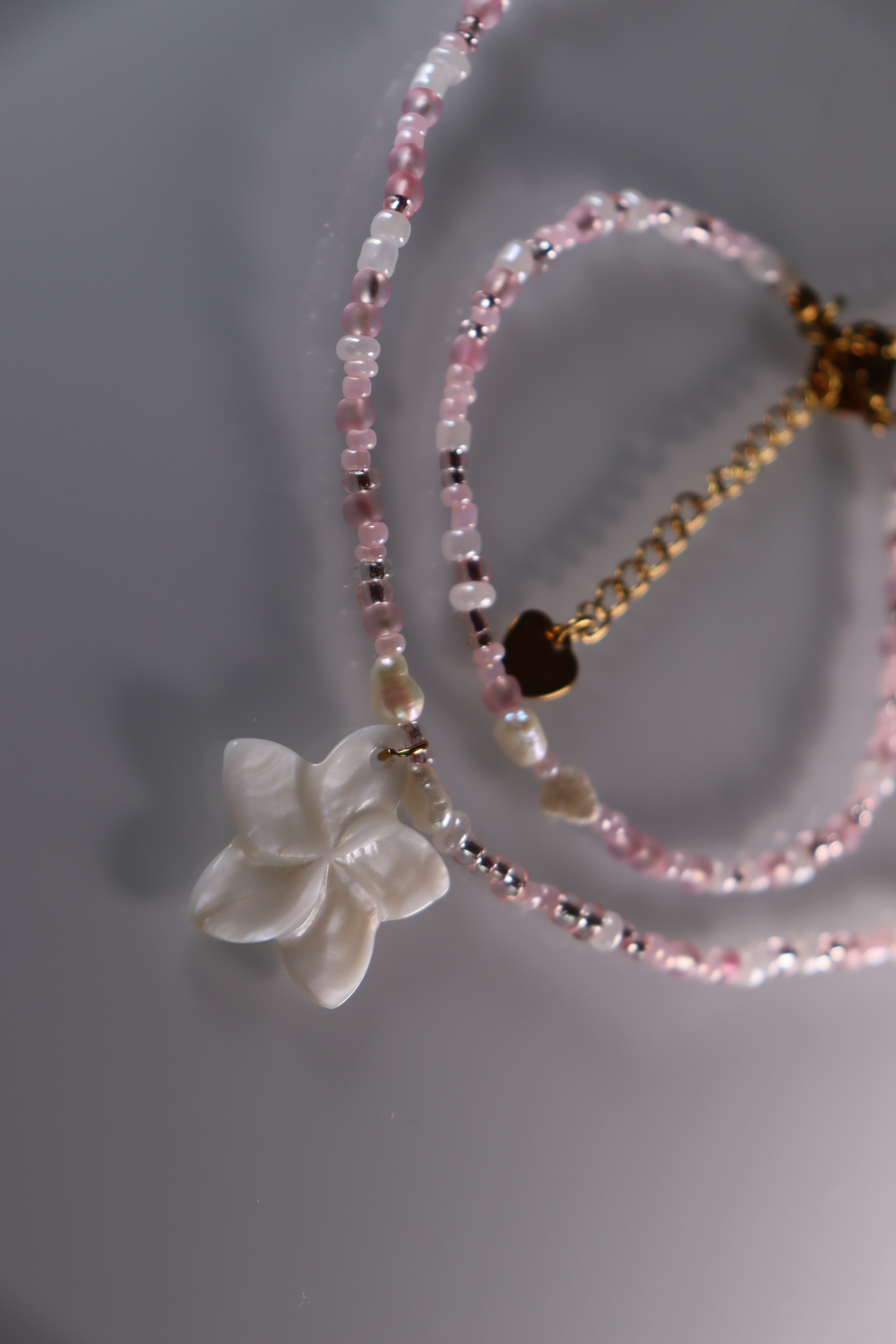 set pink shell